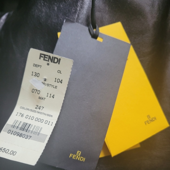 FENDI Mini Leather Skirt (Authentic) - Picture 9 of 11
